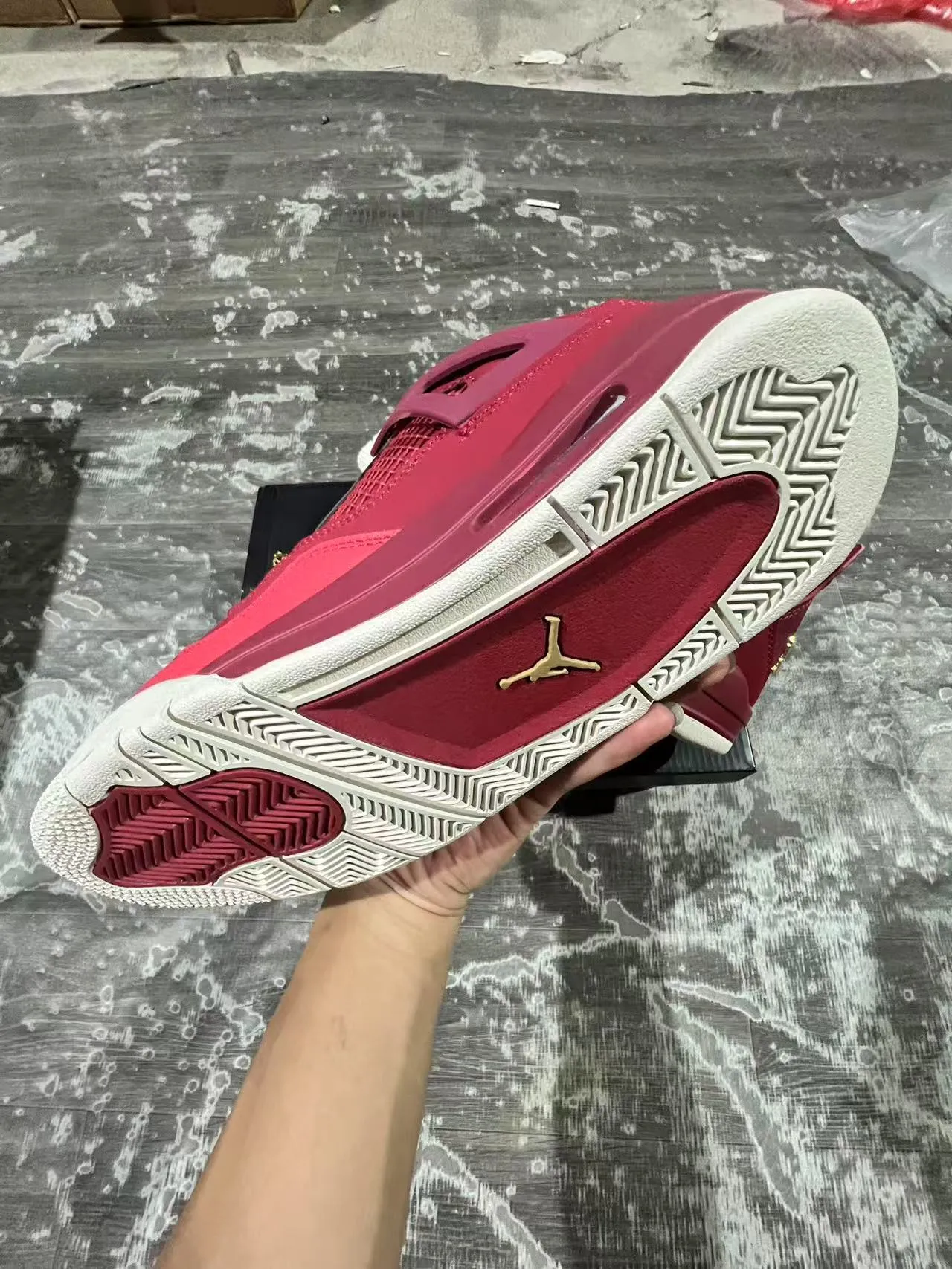 Air Jordan 4 Retro Deep Pink Basketball Shoes 6