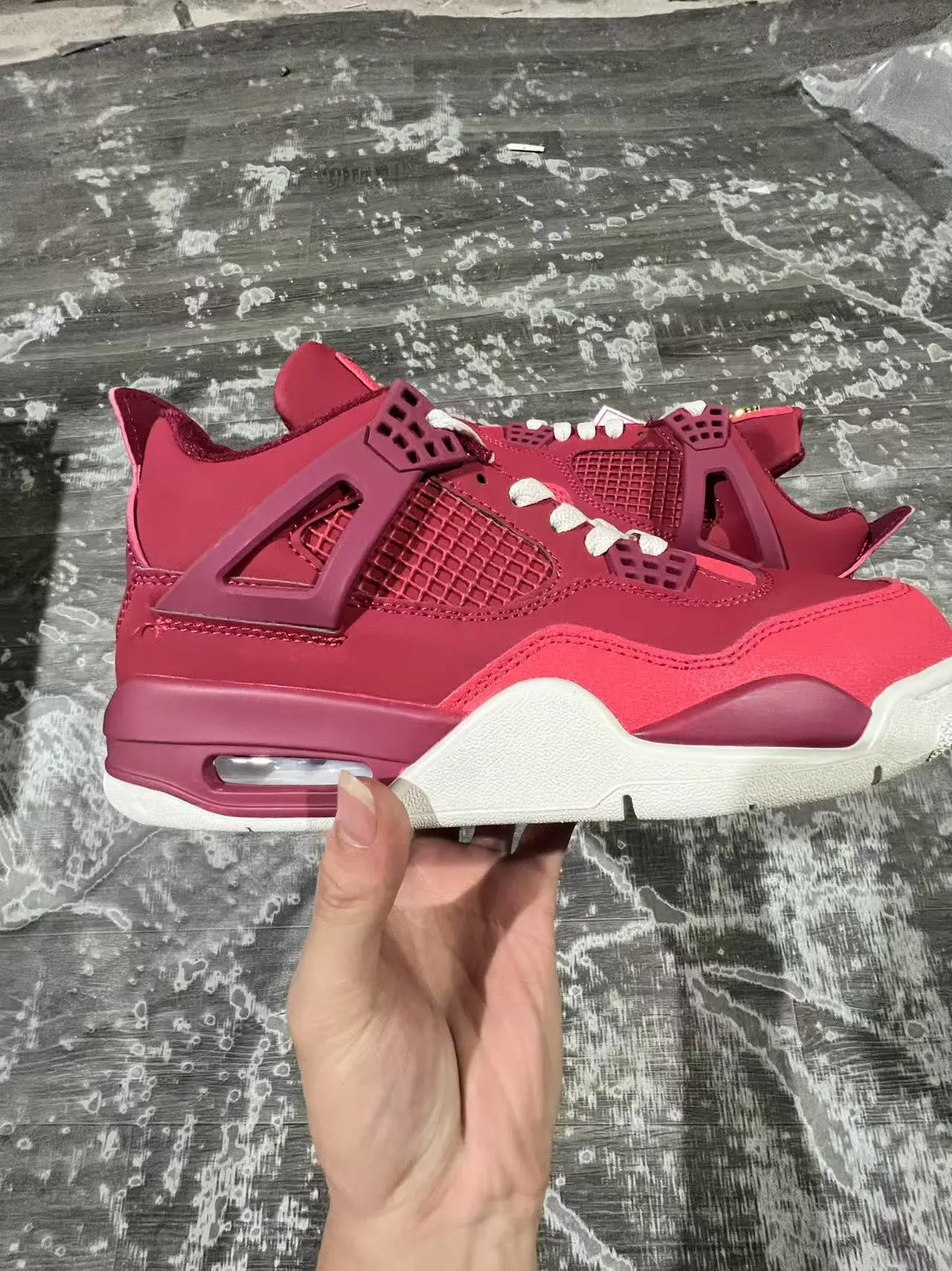 Air Jordan 4 Retro Deep Pink Basketball Shoes 7