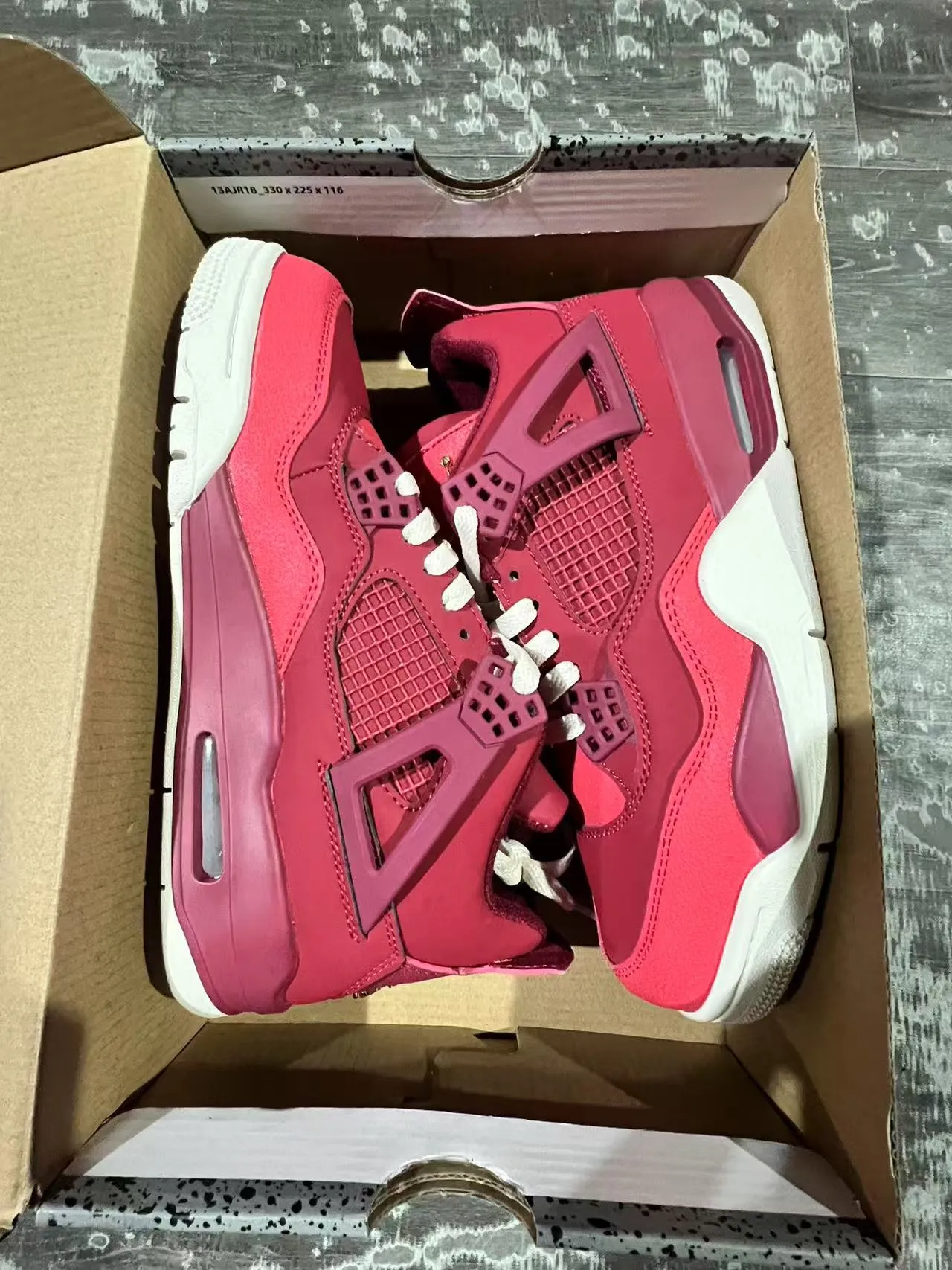 Air Jordan 4 Retro Deep Pink Basketball Shoes 9