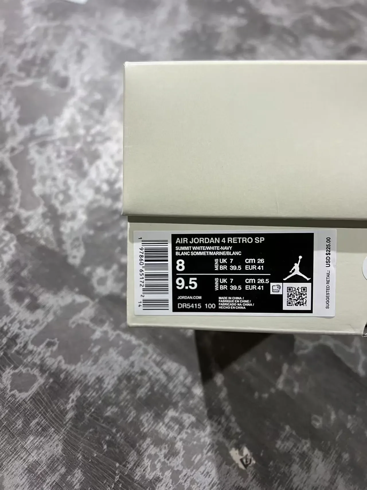Air Jordan 4 White Navy Gum Tênis de Basquete 10