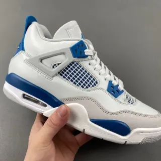 Air Jordan 4 White Royal Blue Basketball Shoes