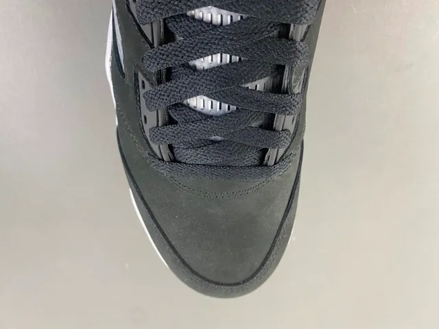 Air Jordan 5 Black White Suede Basketball Shoes 5