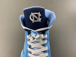 Air Jordan 5 Light Blue Suede Mesh High-Top Basketball Shoes 6