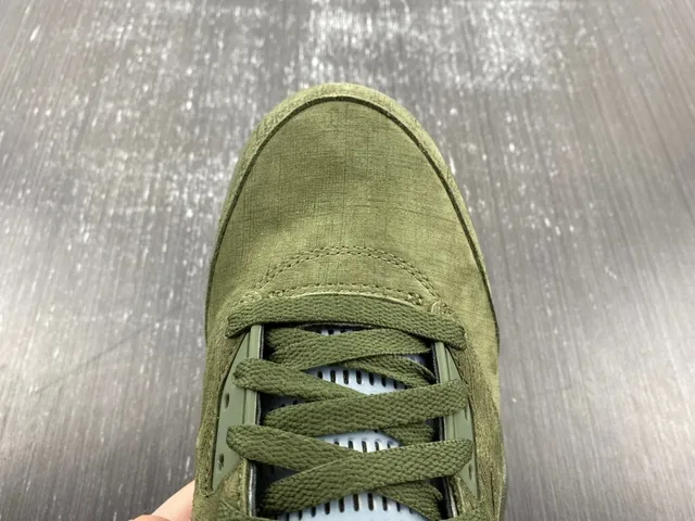Air Jordan 5 Olive Green Orange Flame Basketball Shoes 12