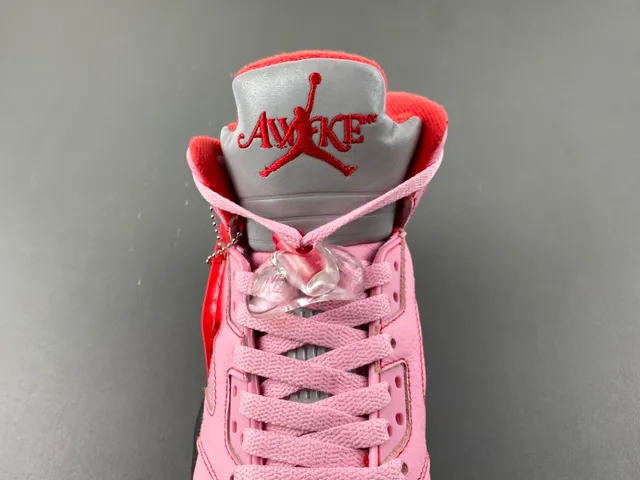 Air Jordan 5 rose noir rouge Awake NY chaussures de basketball 6
