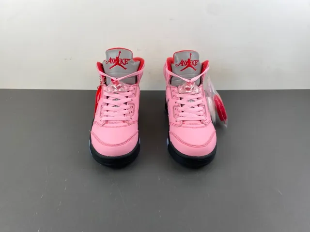 Air Jordan 5 rose noir rouge Awake NY chaussures de basketball 11