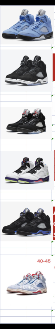 Air Jordan 5 tênis de basquete branco roxo verde neon 10