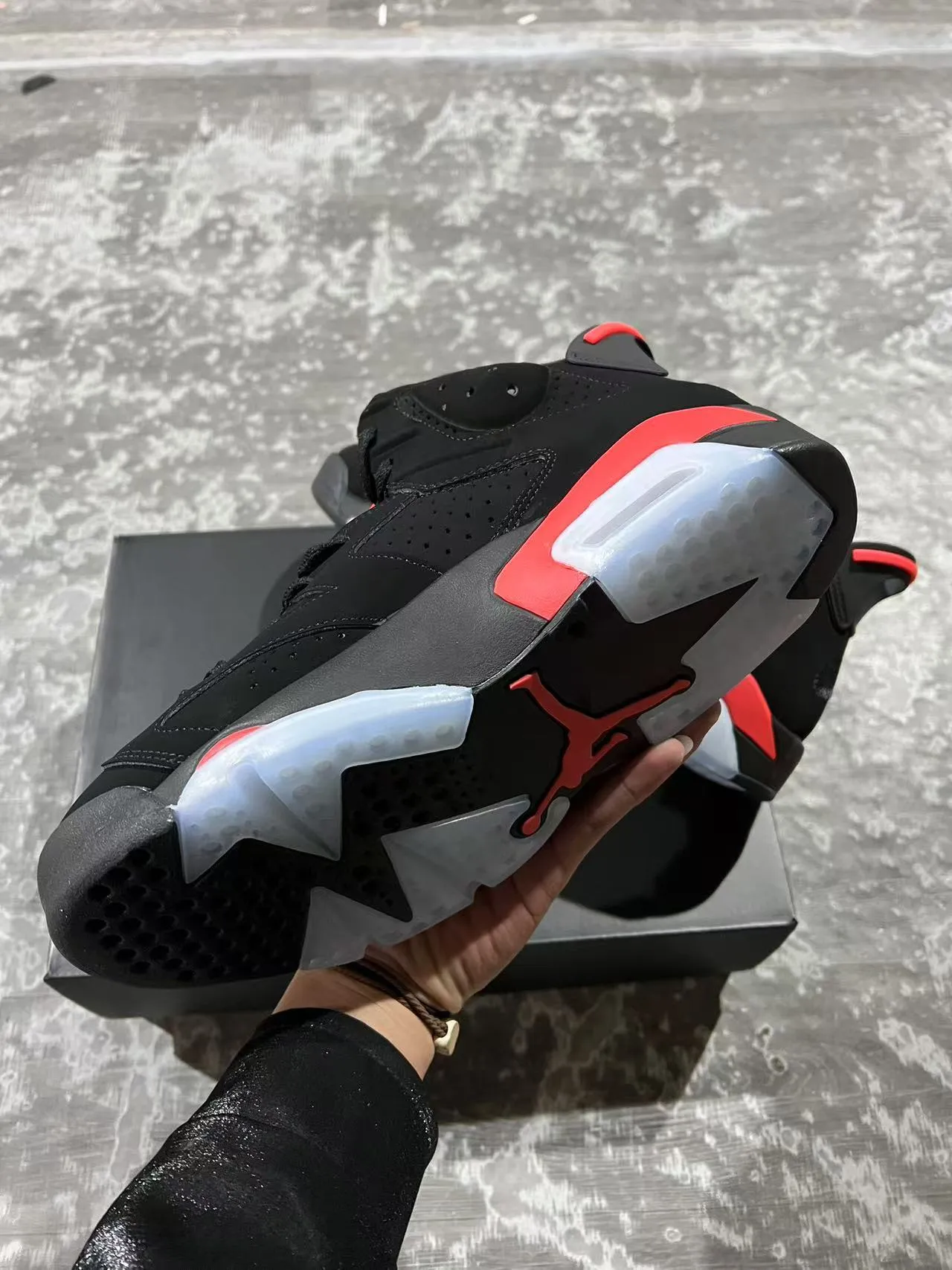 Air Jordan 6 Black Red Ice Basketball Shoes 6