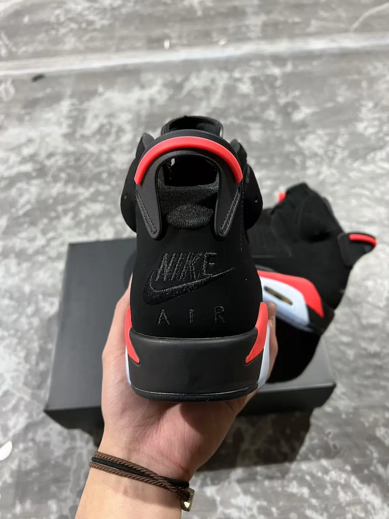 Air Jordan 6 Black Red Ice Basketball Shoes 8