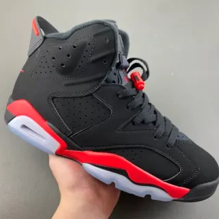 Air Jordan 6 Black Red White Basketball Shoes