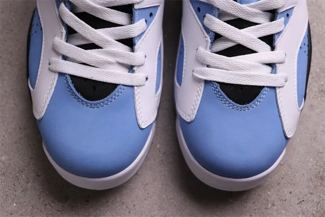 Zapatillas de baloncesto Air Jordan 6 blanco azul claro negro 6