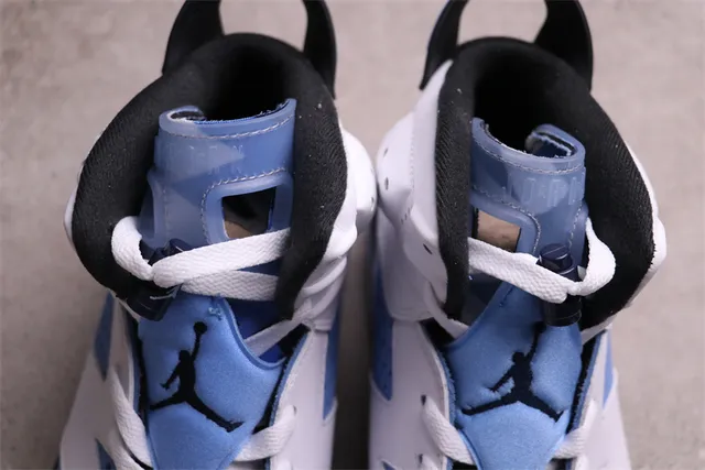 Zapatillas de baloncesto Air Jordan 6 blanco azul claro negro 7