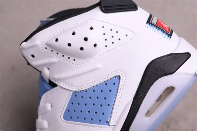 Zapatillas de baloncesto Air Jordan 6 blanco azul claro negro 8