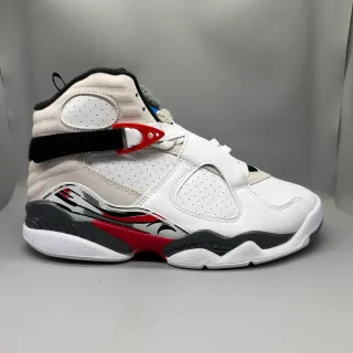 Air Jordan 8 White Red Black Basketball Shoes