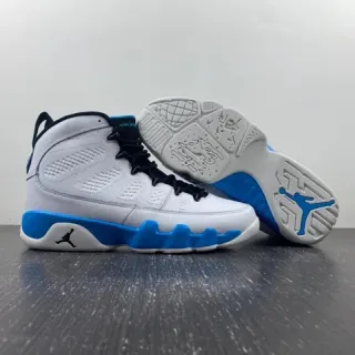 Air Jordan 9 White Blue Black Basketball Shoes