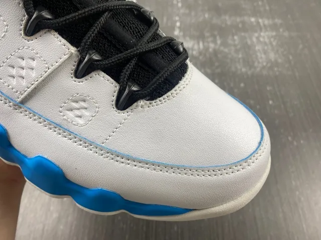 Air Jordan 9 White Blue Black Basketball Shoes 6