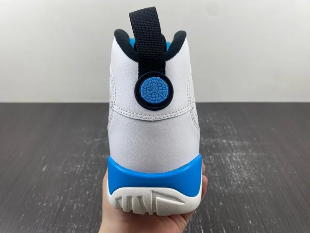 Air Jordan 9 White Blue Black Basketball Shoes 7