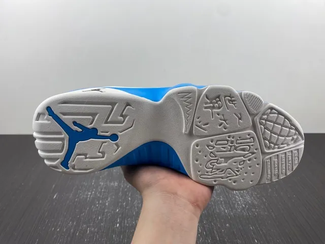 Air Jordan 9 White Blue Black Basketball Shoes 10