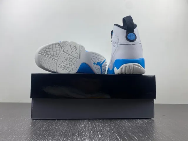 Air Jordan 9 White Blue Black Basketball Shoes 15