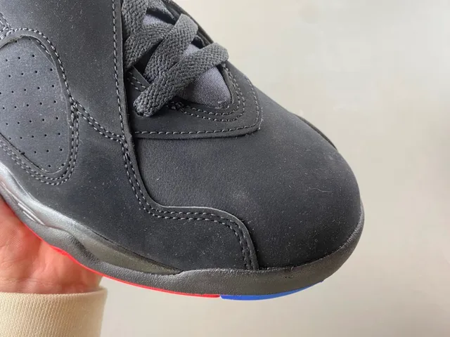 Air Jordan Tênis de Basquete Preto e Vermelho de Topo Alto com Tiras 2