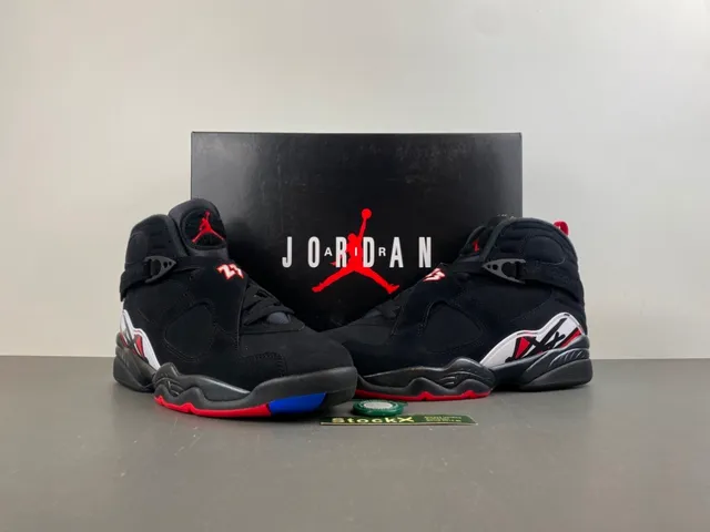 Air Jordan Tênis de Basquete Preto e Vermelho de Topo Alto com Tiras 13