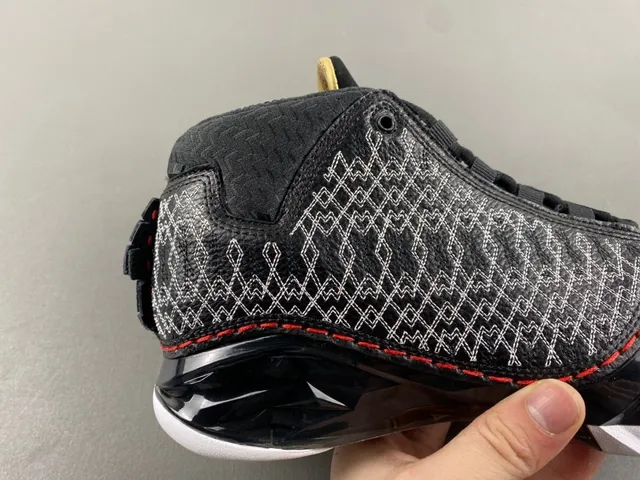 Air Jordan Black White High-Top Silhouette Woven Geometric Upper Basketball Shoes 3