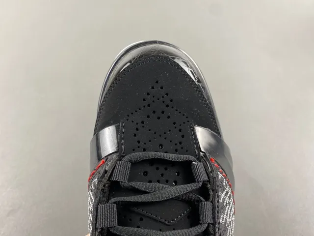 Air Jordan Black White High-Top Silhouette Woven Geometric Upper Basketball Shoes 5