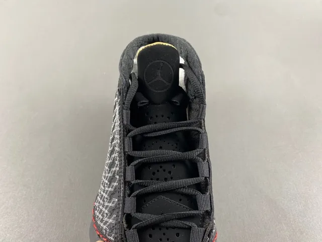 Air Jordan Black White High-Top Silhouette Woven Geometric Upper Basketball Shoes 6
