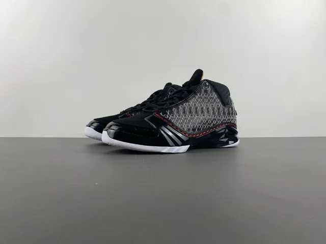 Air Jordan Black White High-Top Silhouette Woven Geometric Upper Basketball Shoes 11