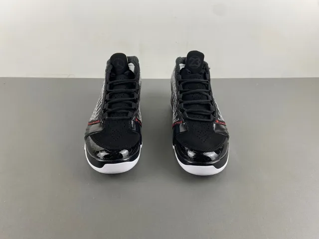 Air Jordan Black White High-Top Silhouette Woven Geometric Upper Basketball Shoes 12