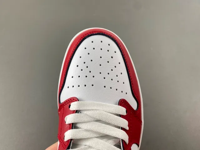 Air Jordan Red White Low-Top Leather Upper Lifestyle Sneakers 5