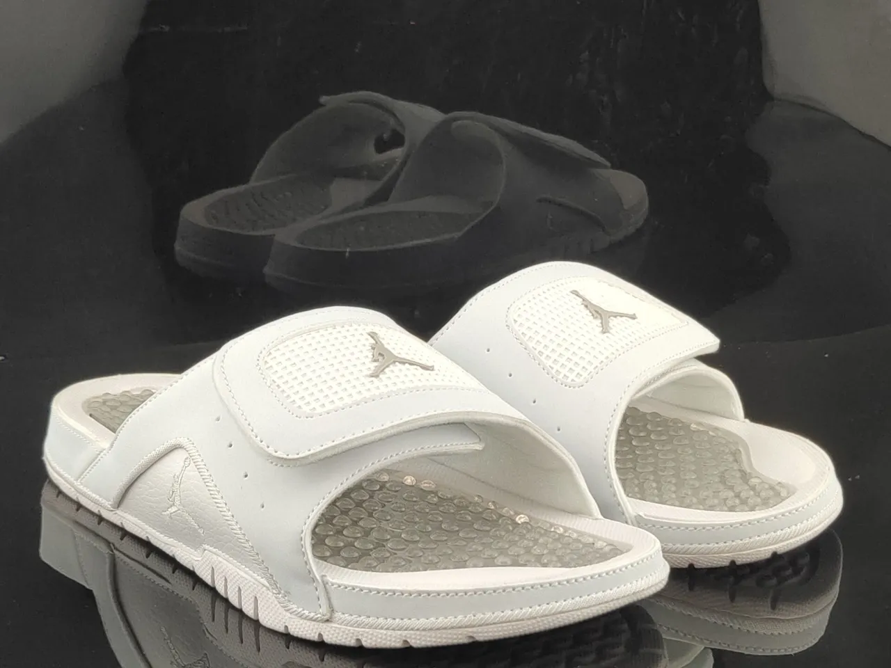 Air Jordan Slide White Translucent Pod Footbed Slipper 3