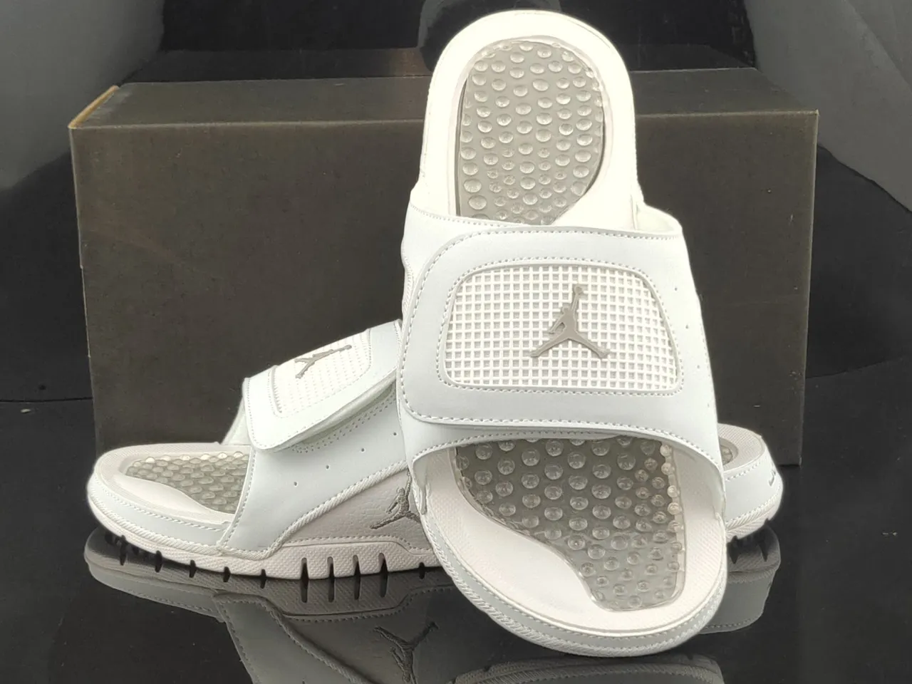 Air Jordan Slide White Translucent Pod Footbed Slipper 4