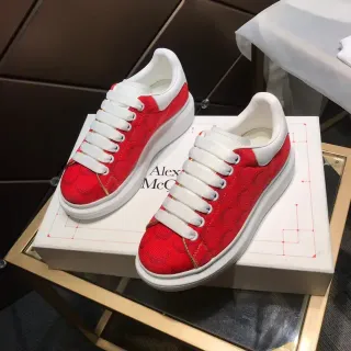 Alexander McQueen Oversized Sneaker Red Jacquard Lifestyle Sneakers