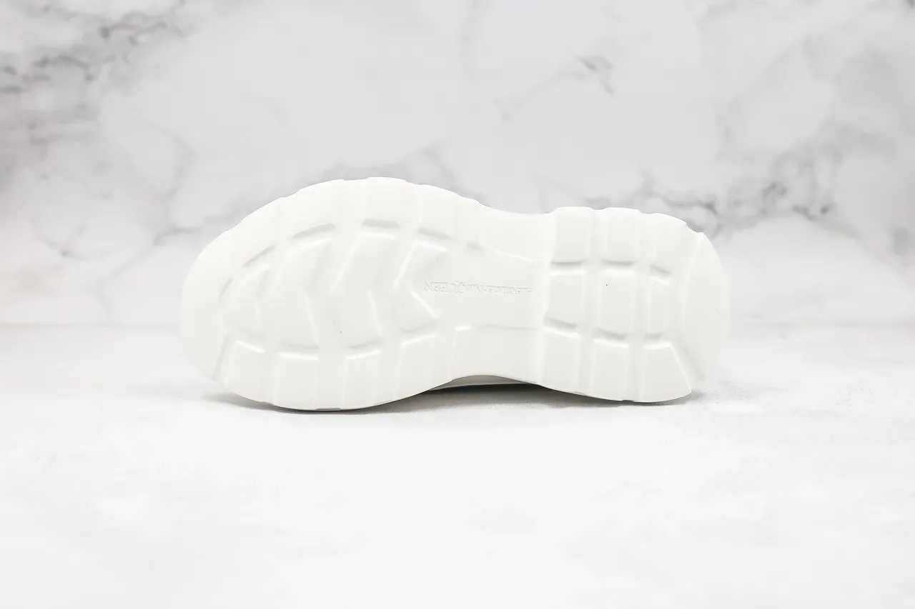 Alexander McQueen حذاء oversized أزرق ملكي أبيض حذاءات lifestyle sneakers 6