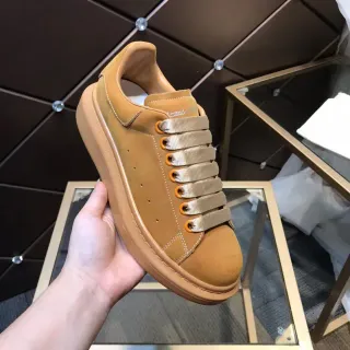Alexander McQueen Oversized Sneaker Tan Suede Lifestyle Sneakers