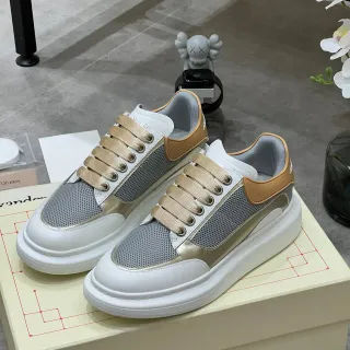 Alexander McQueen Oversized Sneaker White Gray Beige Lifestyle Sneakers