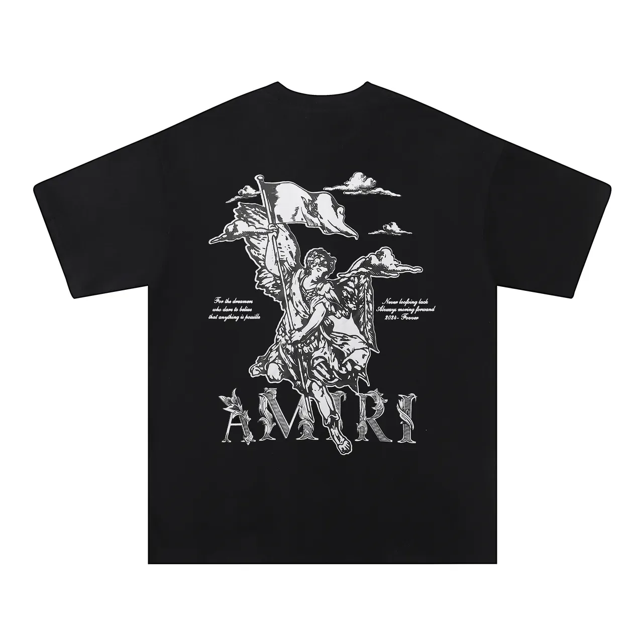 Amiri Graphic Angel Print Oversized T-Shirt 4