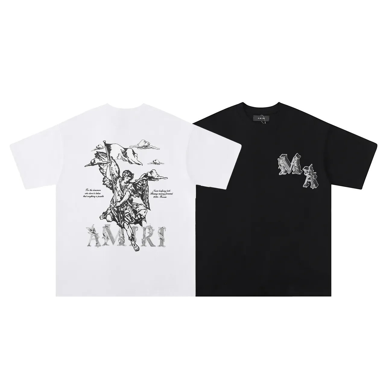 Amiri Graphic Angel Print Oversized T-Shirt 6