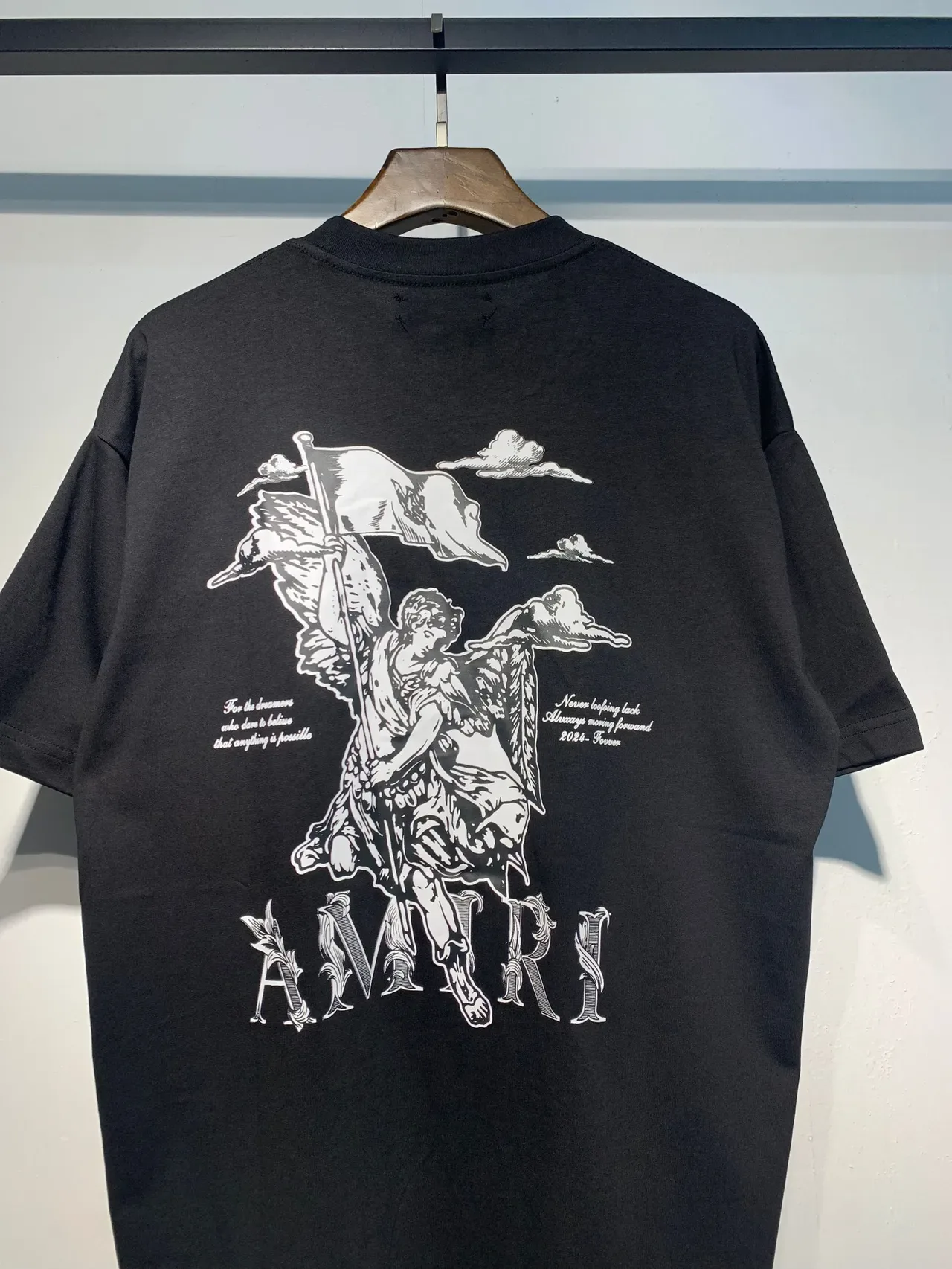 Amiri Graphic Angel Print Oversized T-Shirt 7