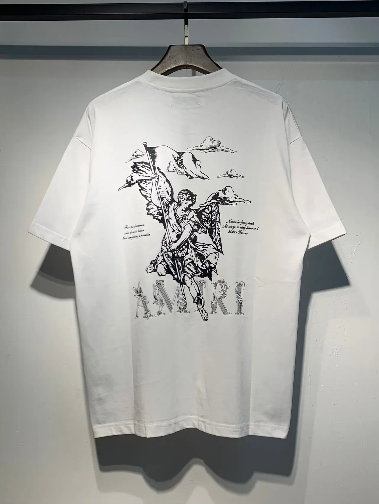 Amiri Graphic Angel Print Oversized T-Shirt 9