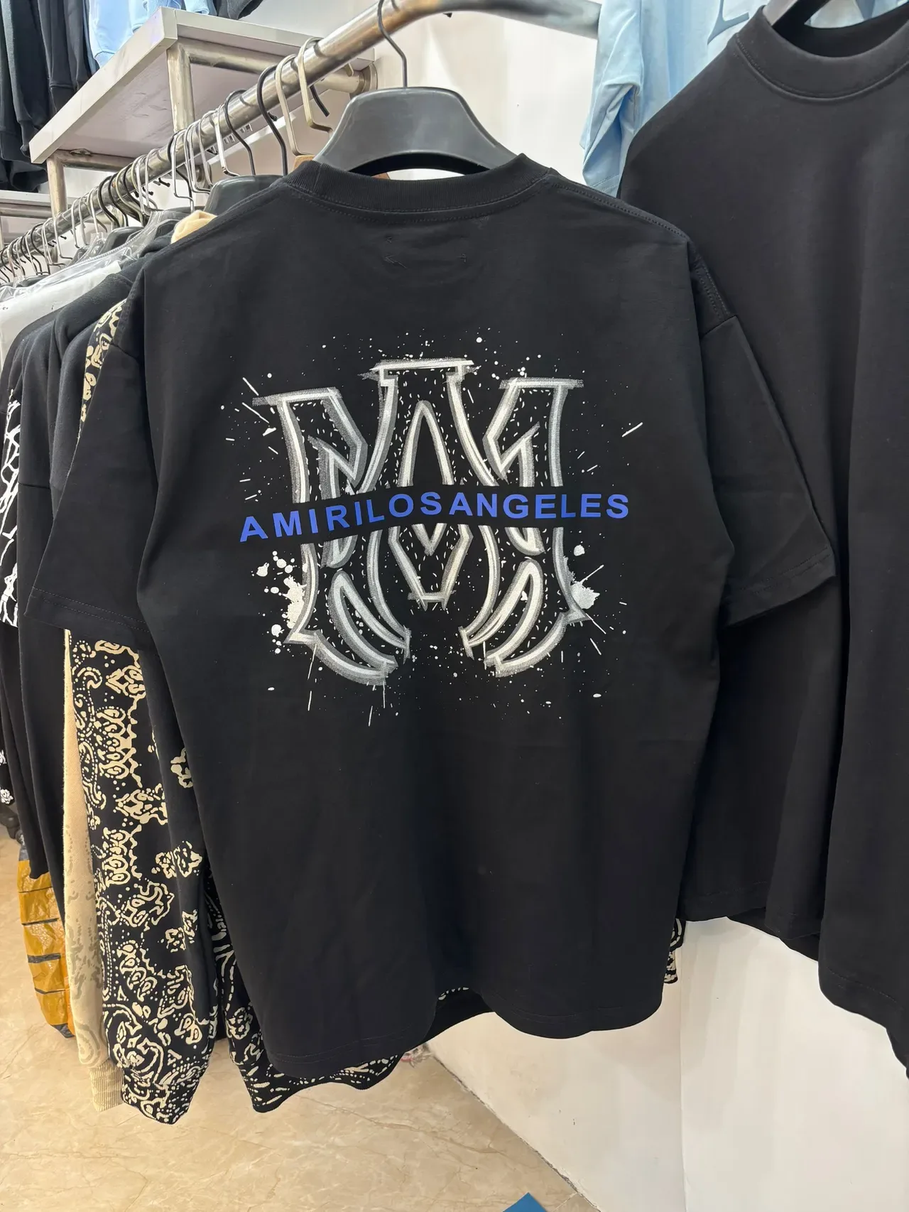 Amiri Graphic Print Distressed Monogram T-Shirt 3