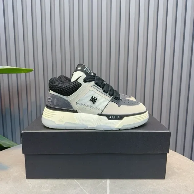 Amiri MA Court Gray Black Lifestyle Sneakers 2