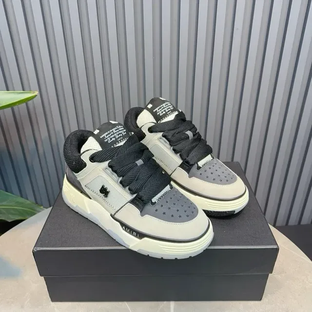Amiri MA Court Gray Black Lifestyle Sneakers 3