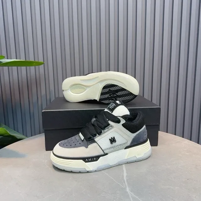Amiri MA Court Gray Black Lifestyle Sneakers 4