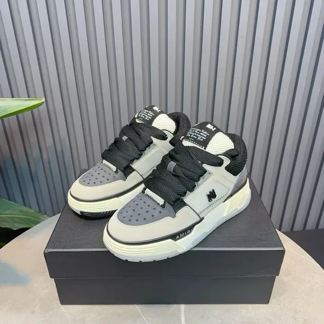 Amiri MA Court Gray Black Lifestyle Sneakers 6