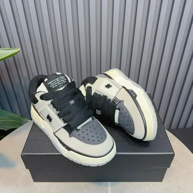 Amiri MA Court Gray Black Lifestyle Sneakers 7