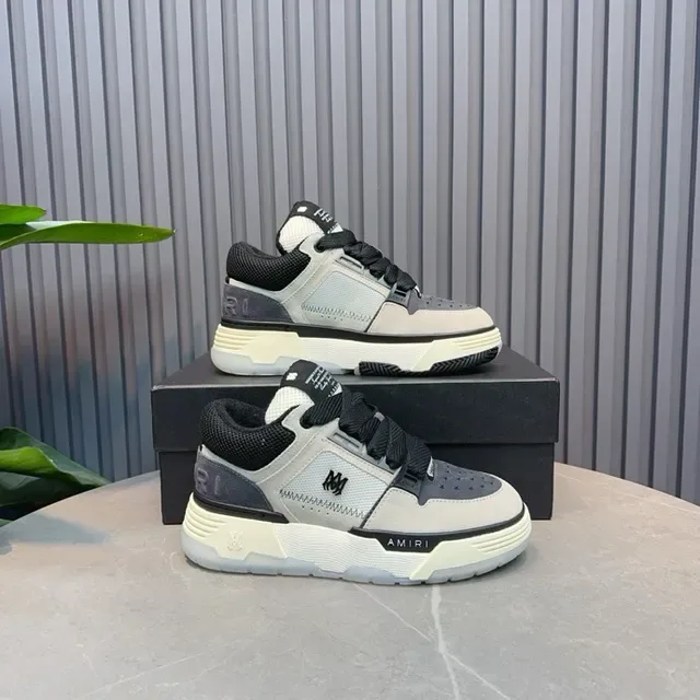 Amiri MA Court Gray Black Lifestyle Sneakers 8