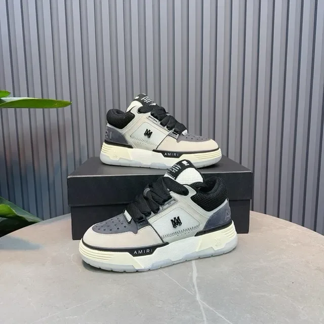 Amiri MA Court Gray Black Lifestyle Sneakers 9