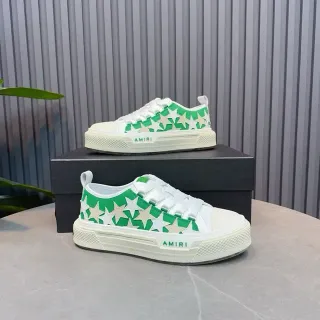 Amiri MA Court Star-Print White Green Lifestyle Sneakers